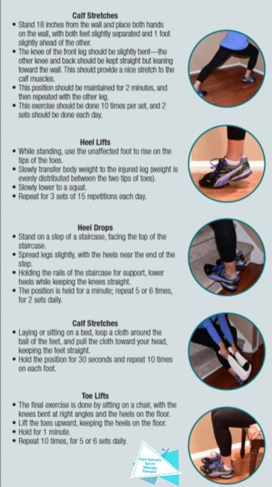 Arch, Toe, and Achilles Tendon Stretches